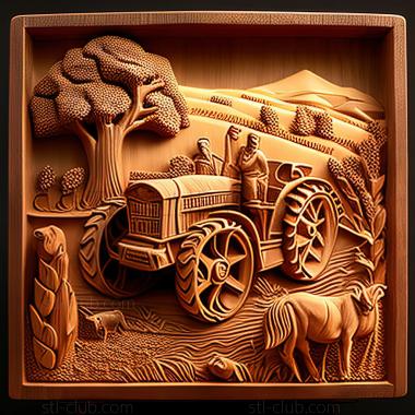 3D модель St Farming Simulator 2009 игра (STL)